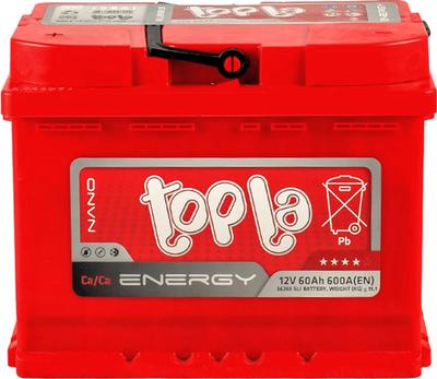 Купить Аккумулятор Topla Energy L+ 60А/ч 600А 242/175/190 (д/ш/в) TST-E60-1