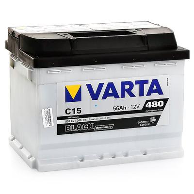 Купить Аккумулятор VARTA Black D  C15 L+ 56A/ч 480А 242/175/190(д/ш/в) 14,19 (556401048)
