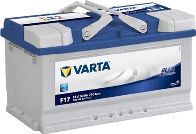 Купить Аккумулятор VARTA (F17) Blue D R+ 80A/ч 740А 315/175/175(д/ш/в) 19,03 (580406074)