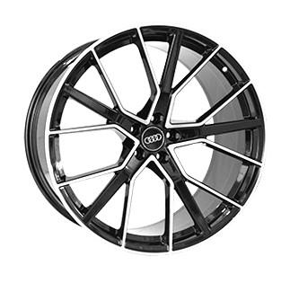 Купить Диск Replica A970 Audi GLOSS BLACK WHITH MACHINED FACE FORGED 22" 10,0J 5x112 ET21 DIA66,5